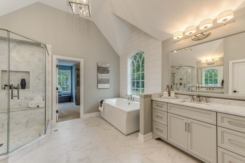 Elegant Bathroom with Recessed Lighting